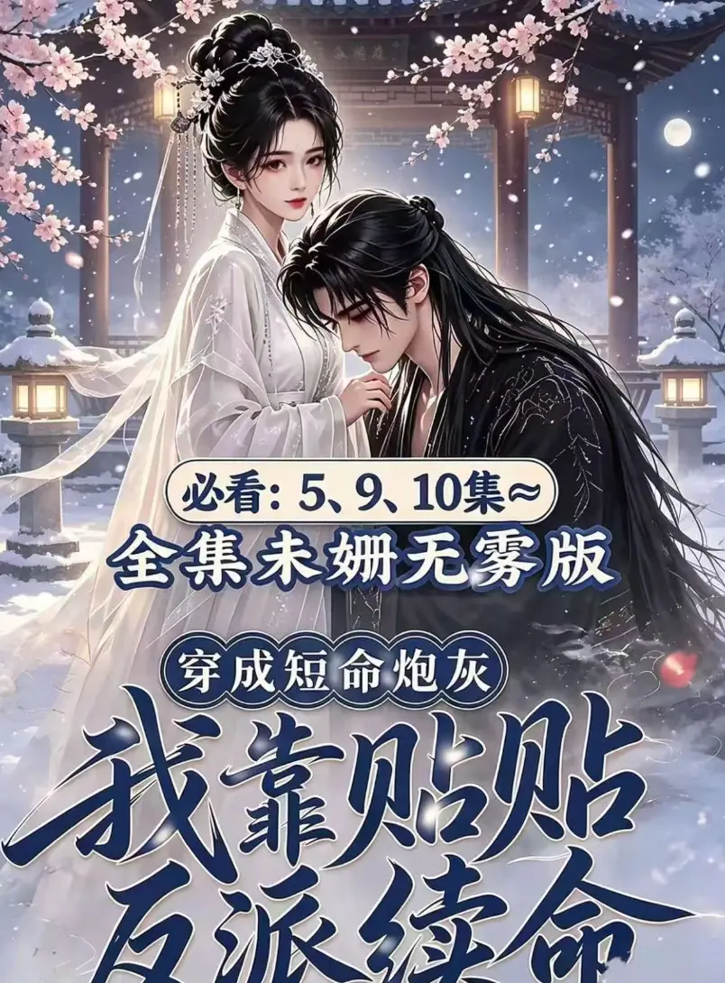 穿书炮灰反派续命-AI漫剧黄果版《穿成短命炮灰，我靠贴贴反派续命》去雾无删减全集-完整版百度迅雷网盘免费分享